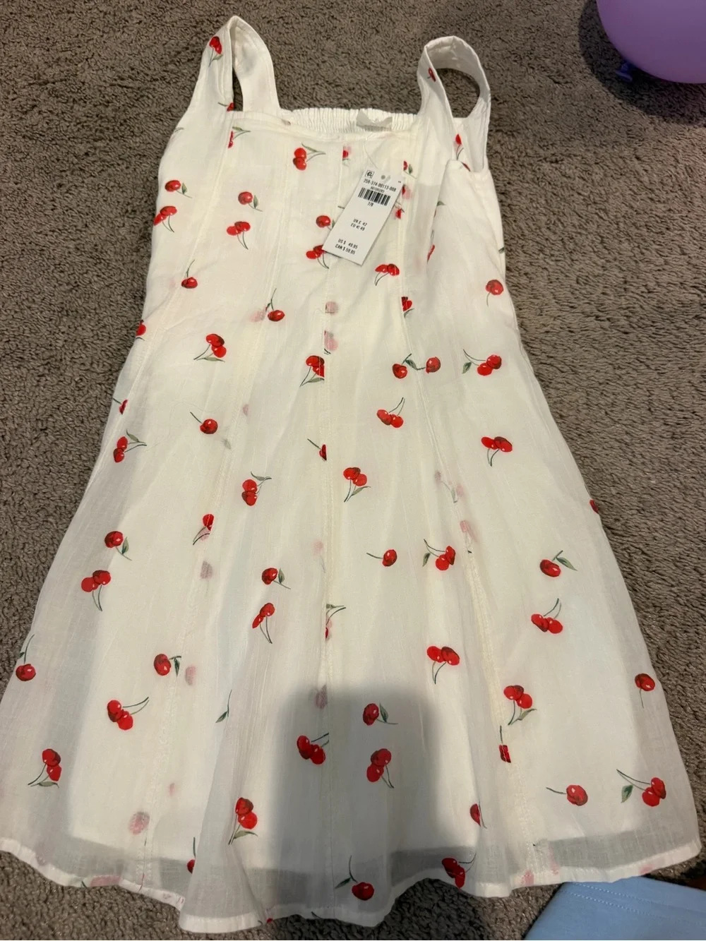 abercrombie kids White Cherry-Print Sundress